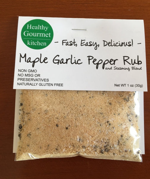 Maple Garlic Pepper Rub Healthy Gourmet Kitchen