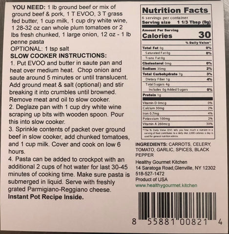 Slow Cooker or Instant Pot Bolognese