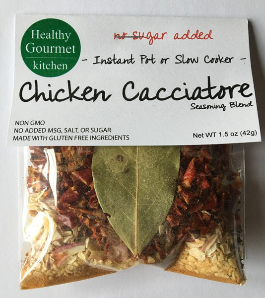 Slow Cooker or Instant Pot Chicken Cacciatore seasoning blend