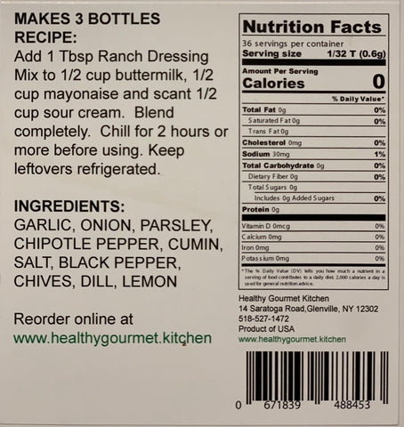 Southwest Ranch Dressing and Dip Mix