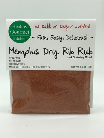 Memphis Dry Rib Rub mix for ribs